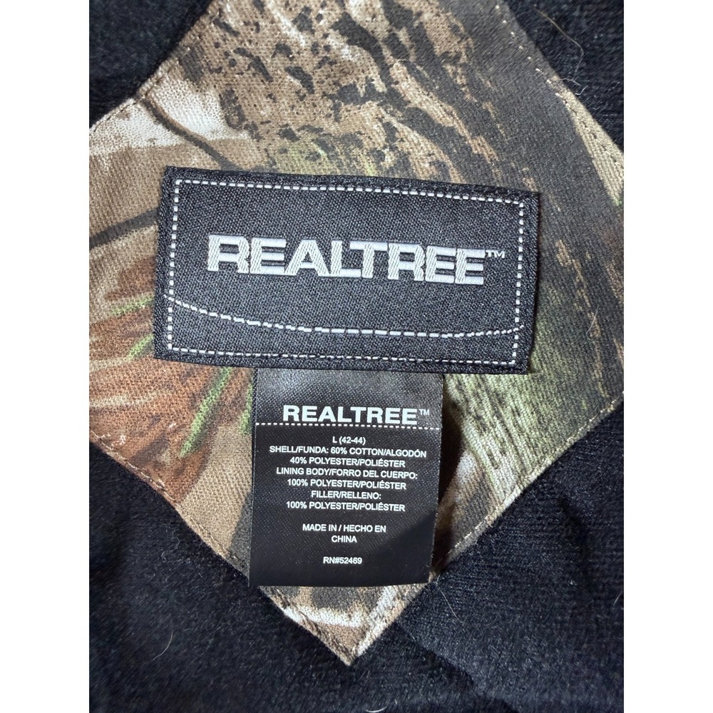Realtree Camo Insulated Hunting Jacket Parka Mens L 42-44 Hooded Winter Coat - Picture 3 of 8